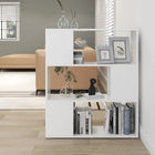 Boekenkast kamerscherm 80x24x94 cm wit bewerkt hout