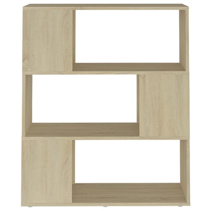 Boekenkast/Kamerscherm 80X24X94 Cm Spaanplaat Sonoma Eikenkleur 80 x 24 x 94 cm