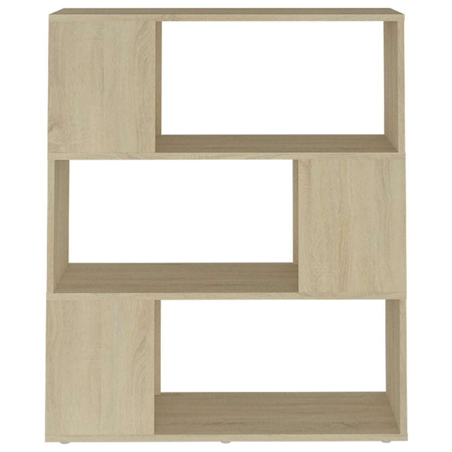 Boekenkast/Kamerscherm 80X24X94 Cm Spaanplaat Sonoma Eikenkleur 80 x 24 x 94 cm