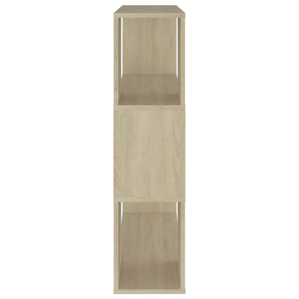 Boekenkast/Kamerscherm 80X24X94 Cm Spaanplaat Sonoma Eikenkleur 80 x 24 x 94 cm