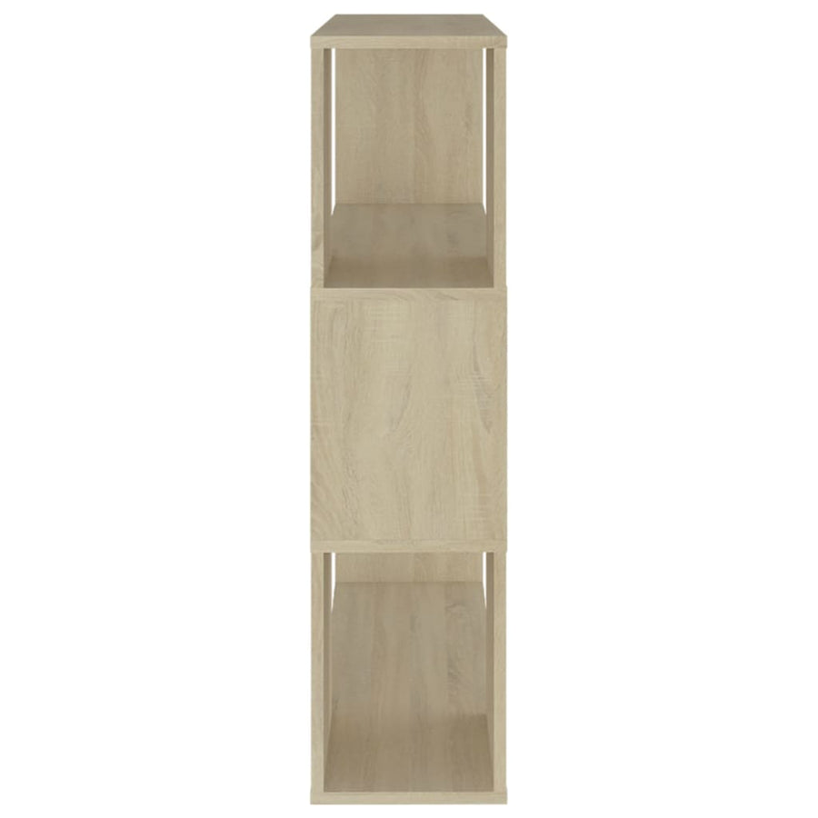 Boekenkast/Kamerscherm 80X24X94 Cm Spaanplaat Sonoma Eikenkleur 80 x 24 x 94 cm