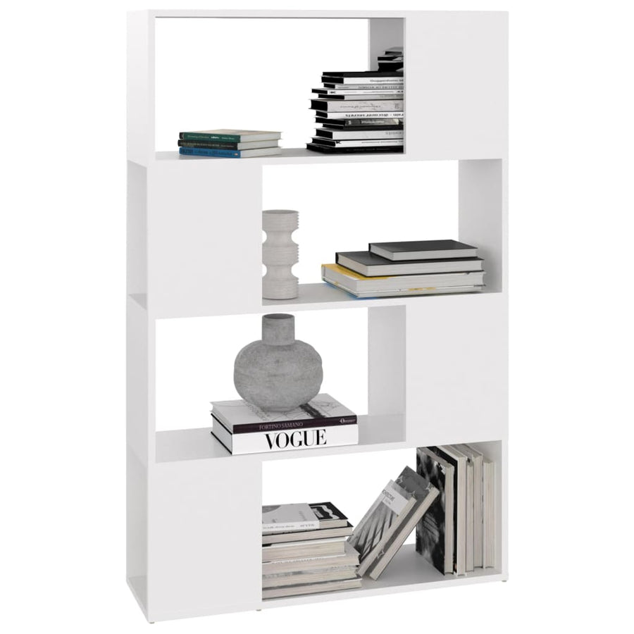 Boekenkast/Kamerscherm 80X24X124,5 Cm Spaanplaat Wit 80 x 24 x 124.5 cm
