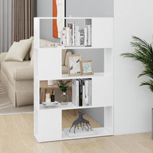 Boekenkast/Kamerscherm 80X24X124,5 Cm Spaanplaat Wit 80 x 24 x 124.5 cm