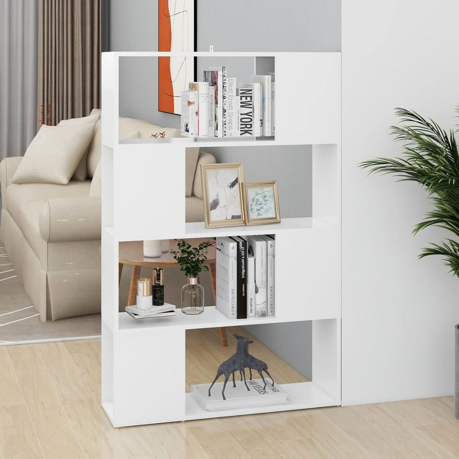 Boekenkast/Kamerscherm 80X24X124,5 Cm Spaanplaat Wit 80 x 24 x 124.5 cm
