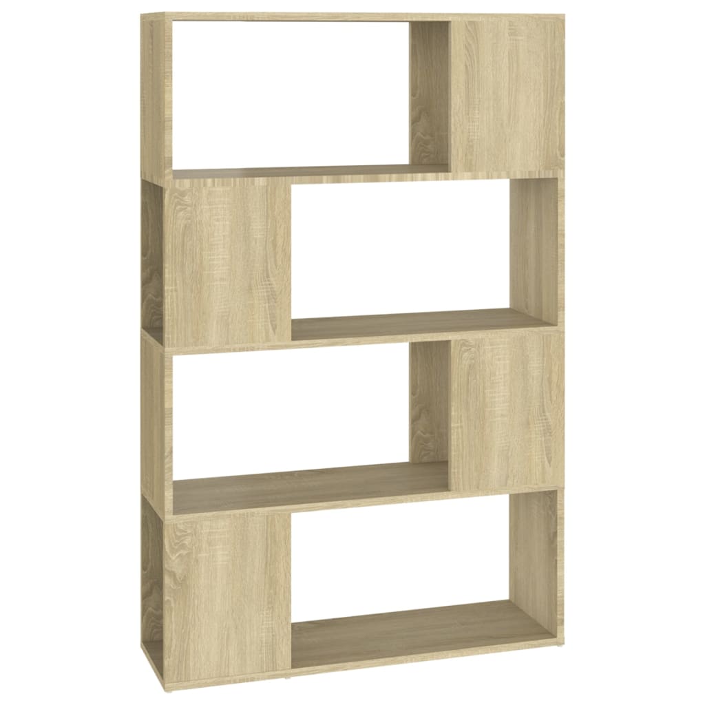Boekenkast/Kamerscherm 80X24X124,5 Cm Spaanplaat Sonoma Eiken 80 x 24 x 124.5 cm