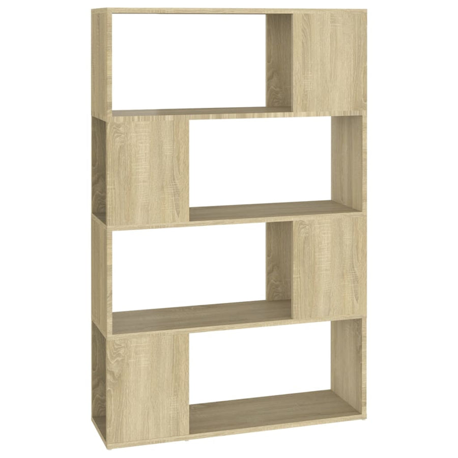 Boekenkast/Kamerscherm 80X24X124,5 Cm Spaanplaat Sonoma Eiken 80 x 24 x 124.5 cm