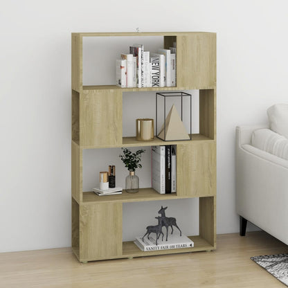Boekenkast/Kamerscherm 80X24X124,5 Cm Spaanplaat Sonoma Eiken 80 x 24 x 124.5 cm