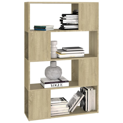 Boekenkast/Kamerscherm 80X24X124,5 Cm Spaanplaat Sonoma Eiken 80 x 24 x 124.5 cm