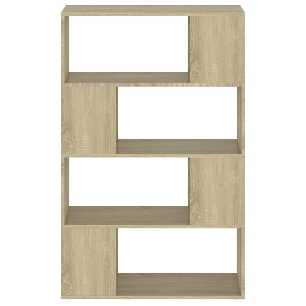 Boekenkast/Kamerscherm 80X24X124,5 Cm Spaanplaat Sonoma Eiken 80 x 24 x 124.5 cm