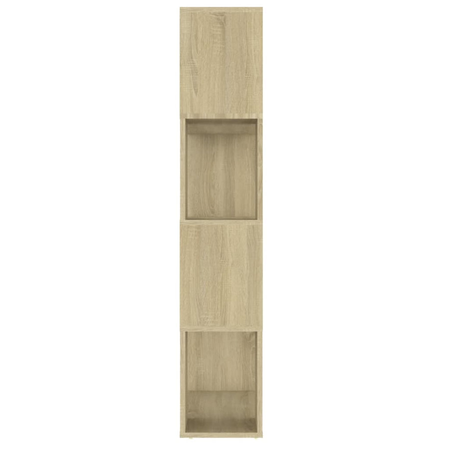 Boekenkast/Kamerscherm 80X24X124,5 Cm Spaanplaat Sonoma Eiken 80 x 24 x 124.5 cm