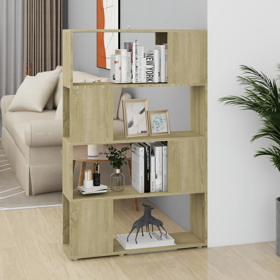 Boekenkast/Kamerscherm 80X24X124,5 Cm Spaanplaat Sonoma Eiken 80 x 24 x 124.5 cm