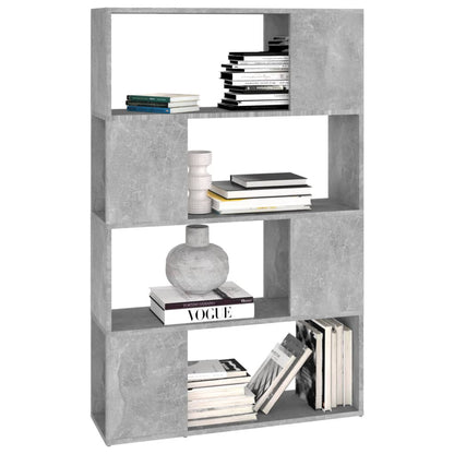 Boekenkast/Kamerscherm 80X24X124,5 Cm Spaanplaat Betongrijs 80 x 24 x 124.5 cm