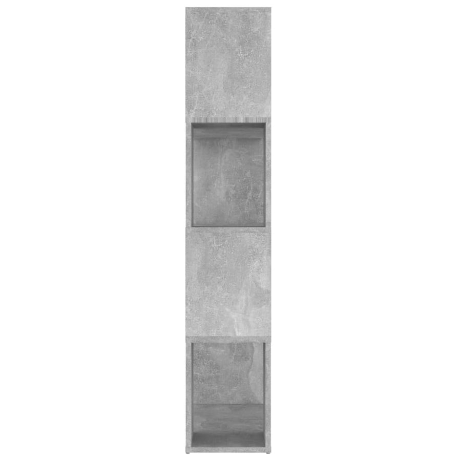 Boekenkast/Kamerscherm 80X24X124,5 Cm Spaanplaat Betongrijs 80 x 24 x 124.5 cm