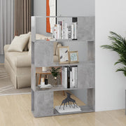 Boekenkast kamerscherm 80x24x124,5 cm spaanplaat betongrijs