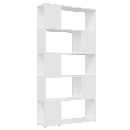 Boekenkast/Kamerscherm 80X24X155 Cm Spaanplaat Wit