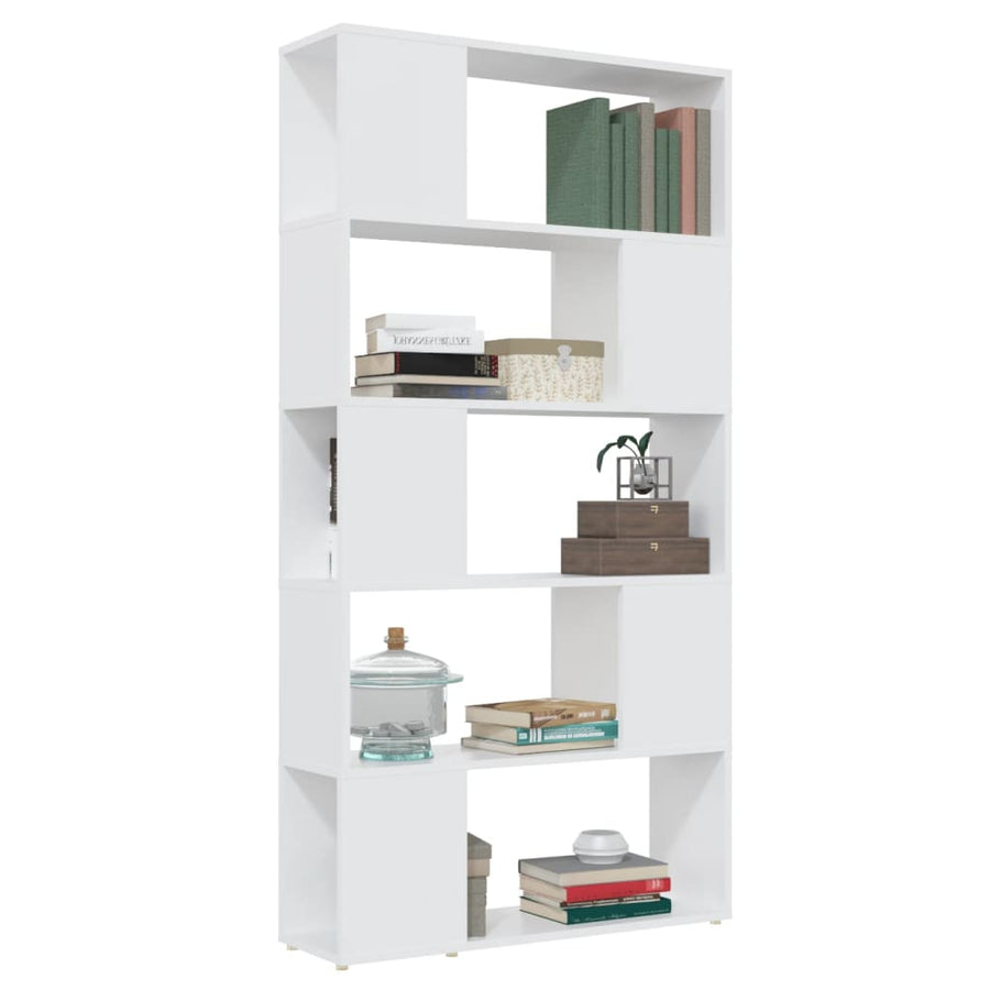 Boekenkast/Kamerscherm 80X24X155 Cm Spaanplaat Wit