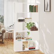 Boekenkast kamerscherm 80x24x155 cm spaanplaat wit