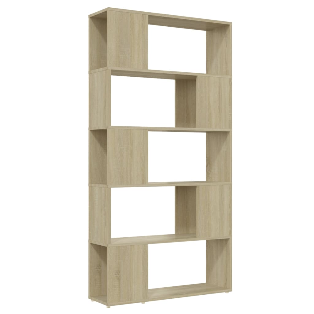 Boekenkast/Kamerscherm 80X24X155 Cm Spaanplaat Sonoma Eiken