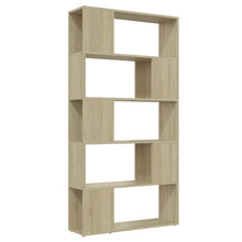 Boekenkast/Kamerscherm 80X24X155 Cm Spaanplaat Sonoma Eiken