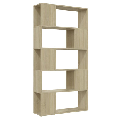Boekenkast/Kamerscherm 80X24X155 Cm Spaanplaat Sonoma Eiken