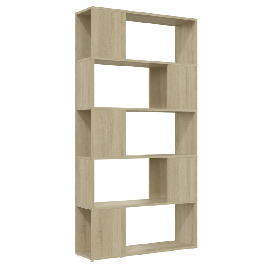Boekenkast/Kamerscherm 80X24X155 Cm Spaanplaat Sonoma Eiken