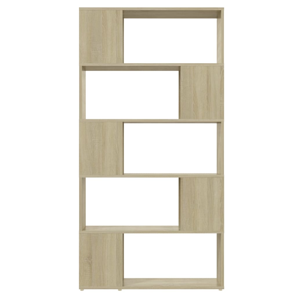 Boekenkast/Kamerscherm 80X24X155 Cm Spaanplaat Sonoma Eiken