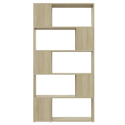 Boekenkast/Kamerscherm 80X24X155 Cm Spaanplaat Sonoma Eiken