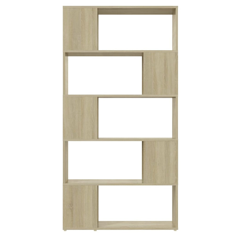 Boekenkast/Kamerscherm 80X24X155 Cm Spaanplaat Sonoma Eiken