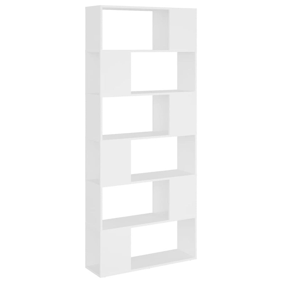 Boekenkast/Kamerscherm 80X24X86 Cm Spaanplaat Wit