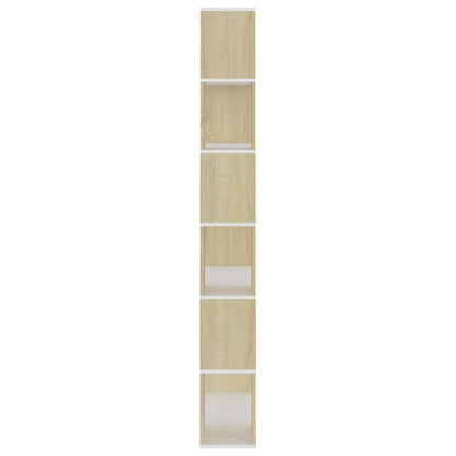 Boekenkast/Kamerscherm 80X24X86 Cm Spaanplaat Sonoma eiken