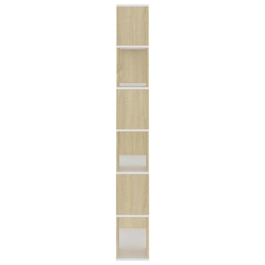 Boekenkast/Kamerscherm 80X24X86 Cm Spaanplaat Sonoma eiken