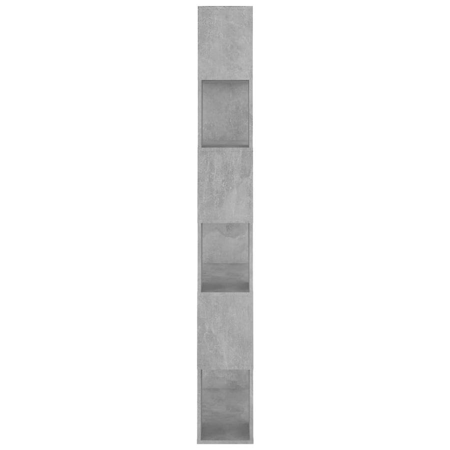 Boekenkast/Kamerscherm 80X24X186 Cm Bewerkt Hout Betongrijs Sonoma Eiken