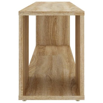 Tv-Meubel 100X24X32 Cm Bewerkt Hout Sonoma Eikenkleurig Zwart