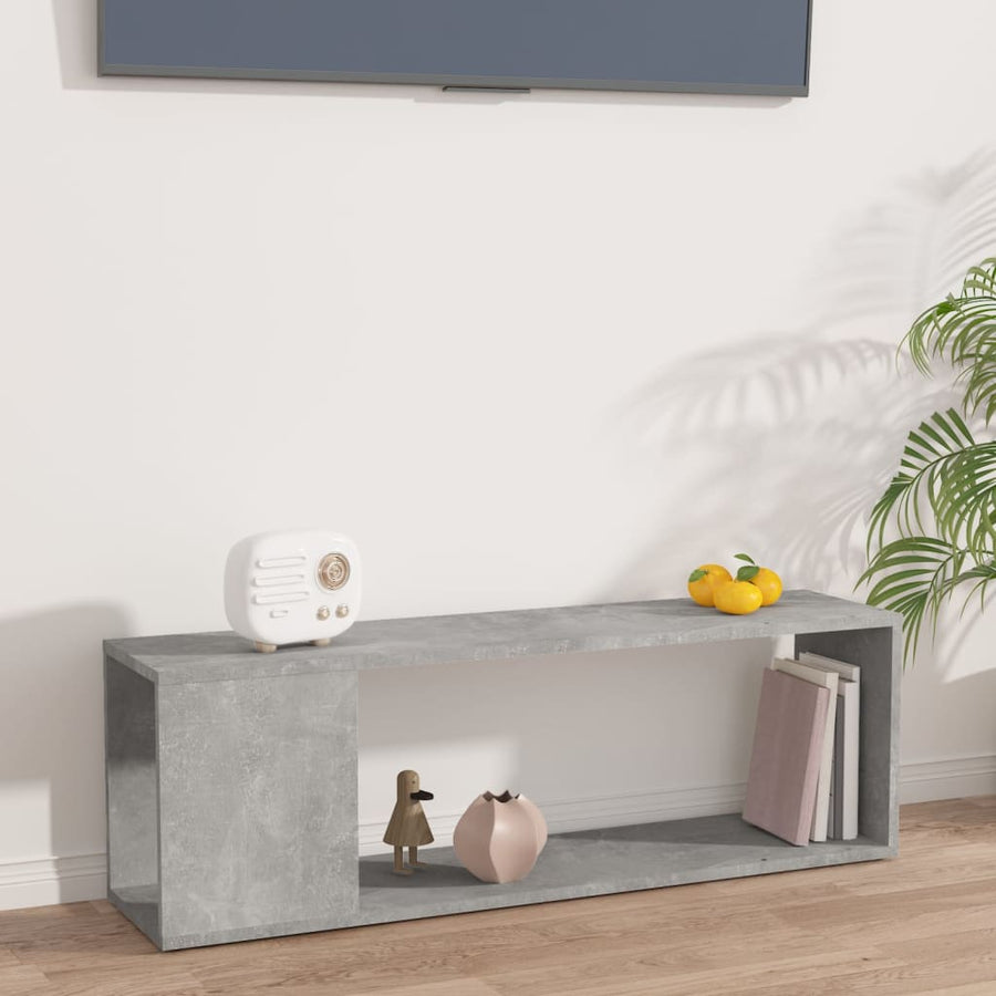Tv-Meubel 00X24X32 Cm Spaanplaat Betongrijs
