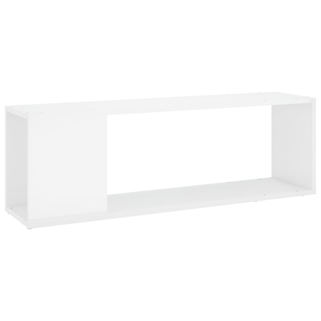 Tv-Meubel Bewerkt Hout Hoogglans Wit 100 x 24 x 32 cm