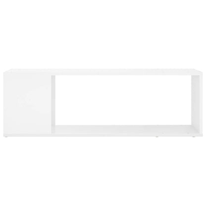 Tv-Meubel Bewerkt Hout Hoogglans Wit 100 x 24 x 32 cm
