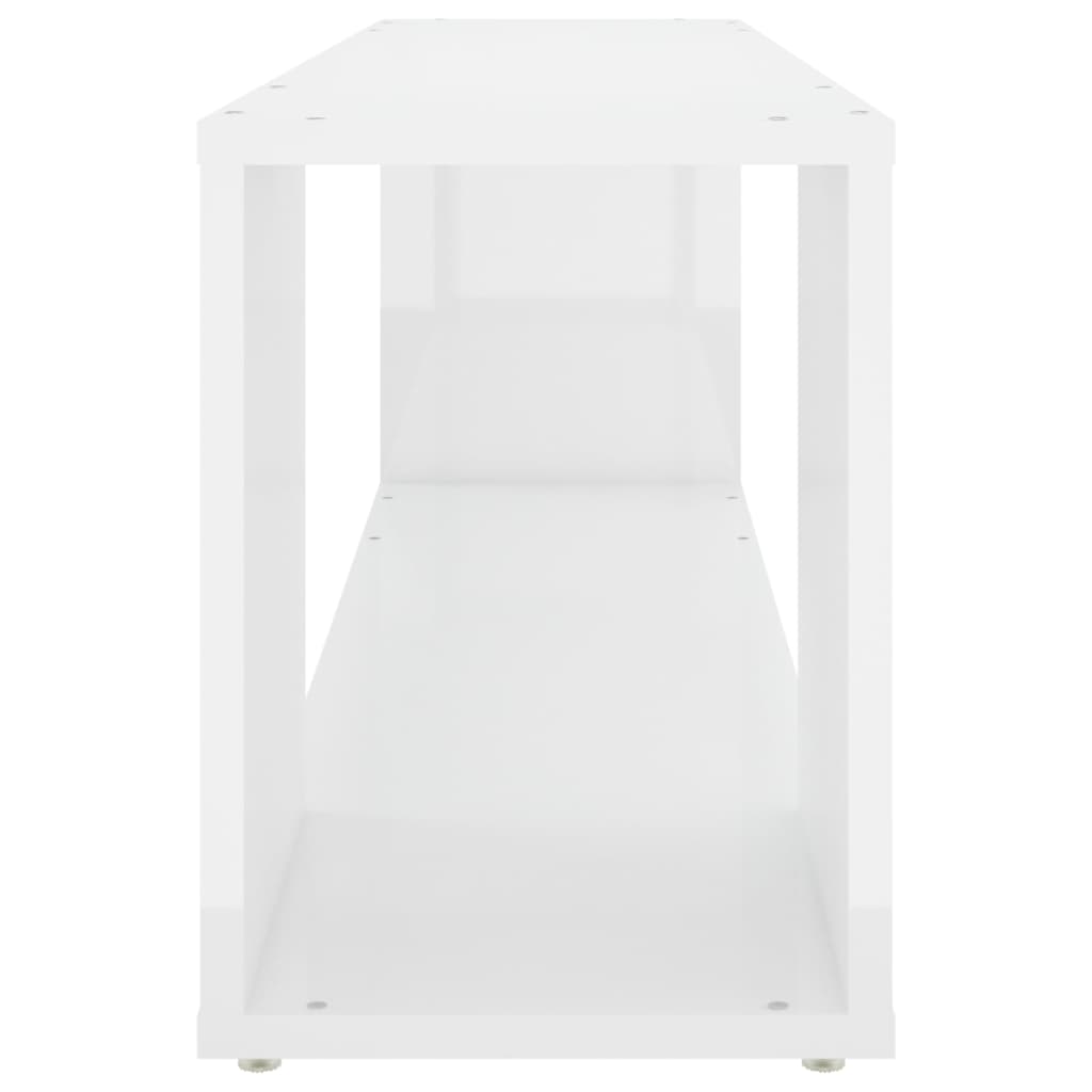 Tv-Meubel Bewerkt Hout Hoogglans Wit 100 x 24 x 32 cm