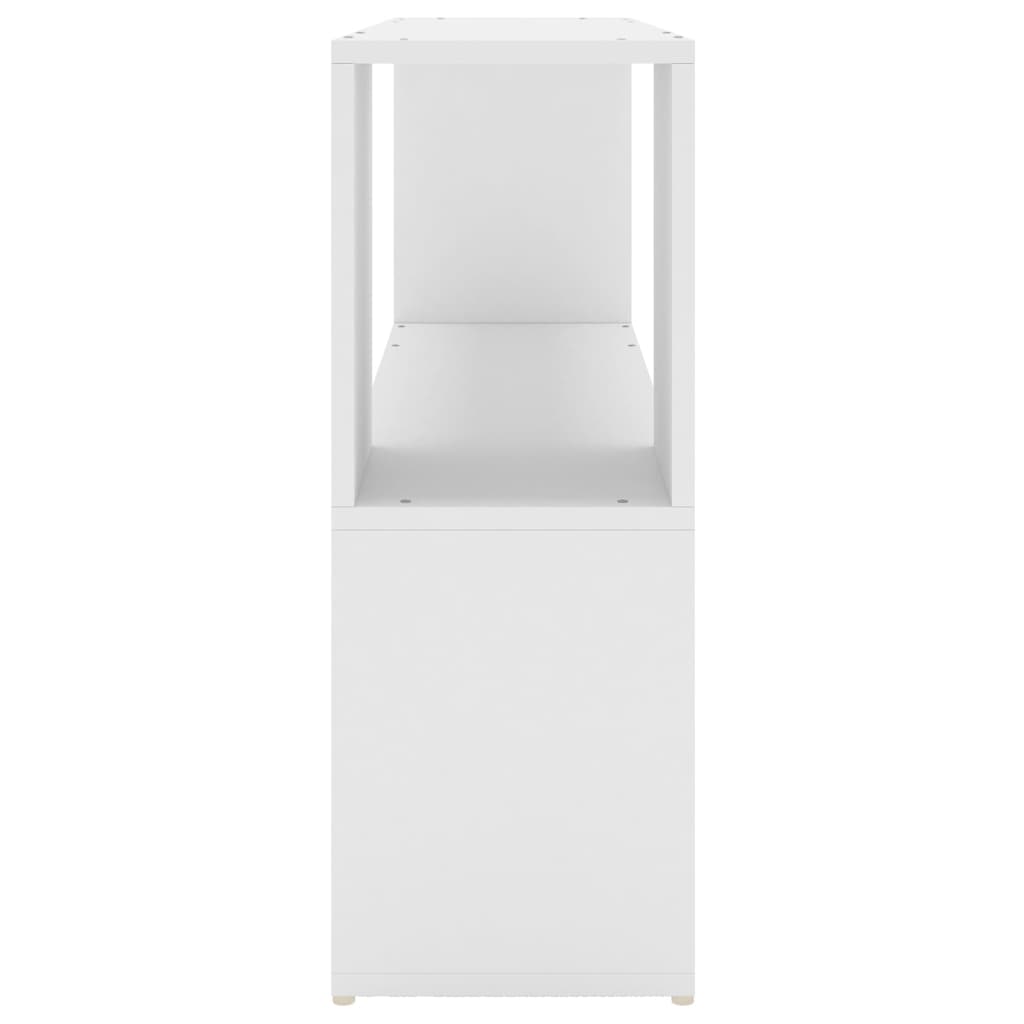 Boekenkast 00X24X63 Cm Bewerkt Hout Wit