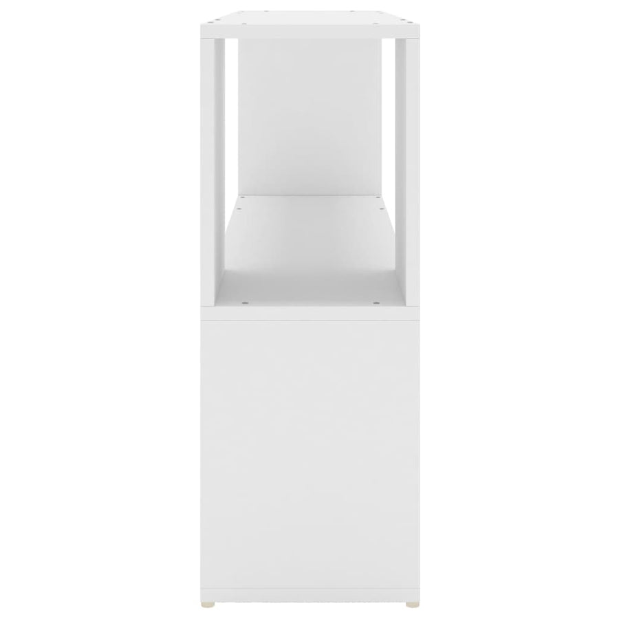 Boekenkast 00X24X63 Cm Bewerkt Hout Wit