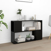 Boekenkast 100x24x63 cm bewerkt hout zwart