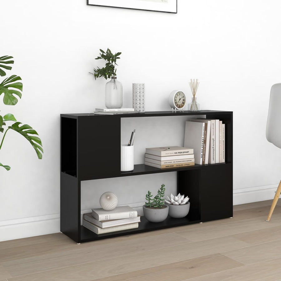 Boekenkast 00X24X63 Cm Spaanplaat Zwart