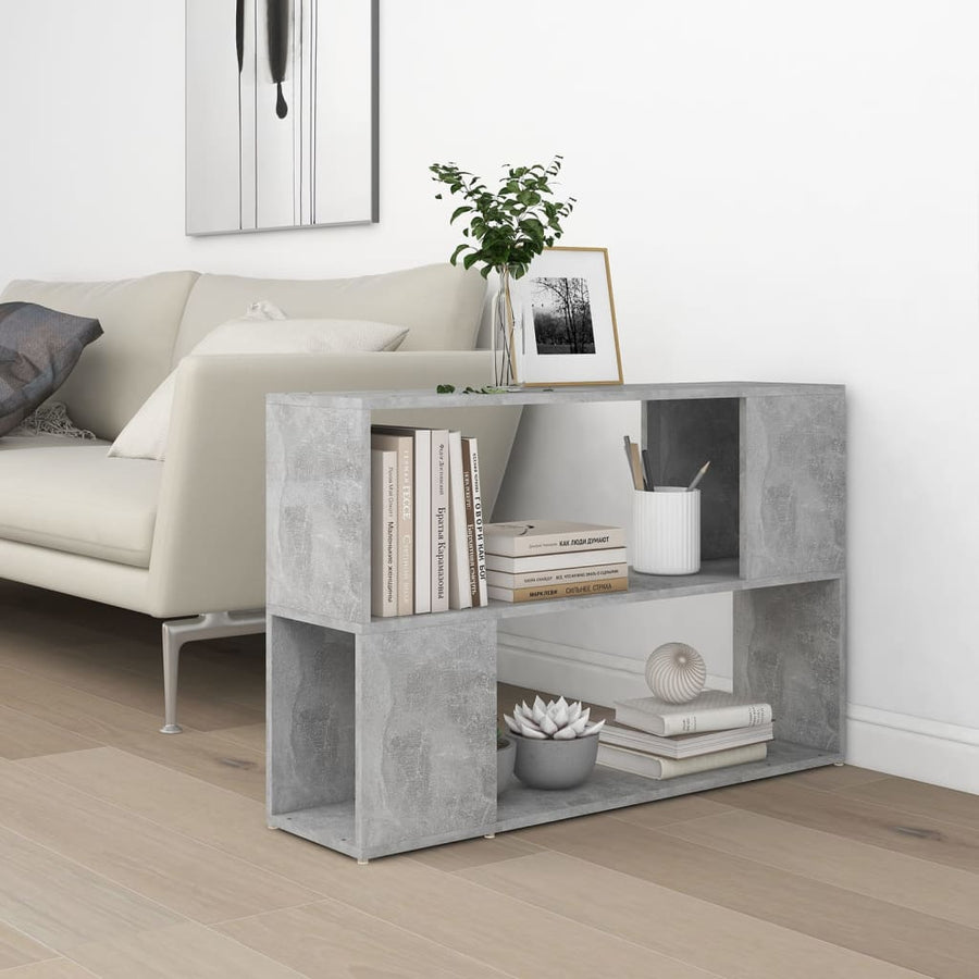 Boekenkast 00X24X63 Cm Spaanplaat Betongrijs