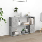 Bookcase 100x24x63 cm treated wood concrete grey