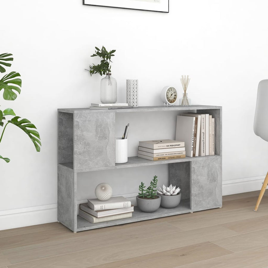 Boekenkast 00X24X63 Cm Spaanplaat Betongrijs