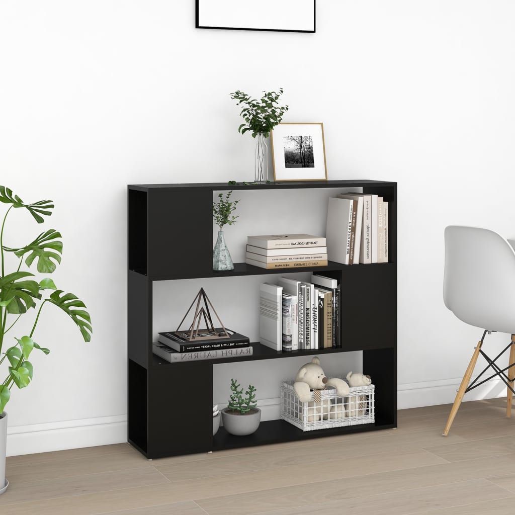Boekenkast/Kamerscherm 00X24X94 Cm Zwart