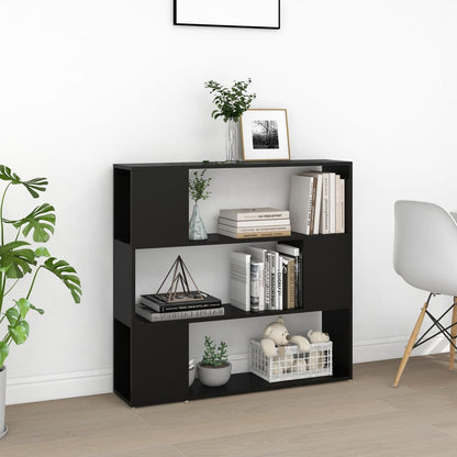 Boekenkast/Kamerscherm 00X24X94 Cm Zwart