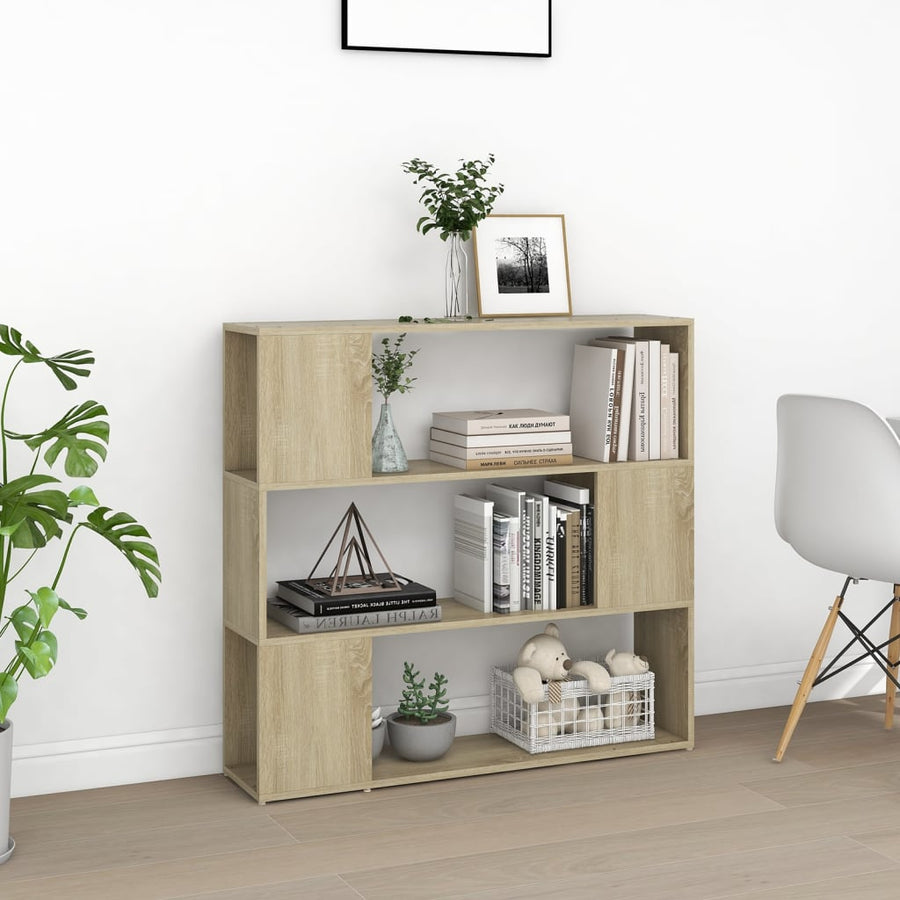 Boekenkast/Kamerscherm 00X24X94 Cm Kleurig Sonoma eiken