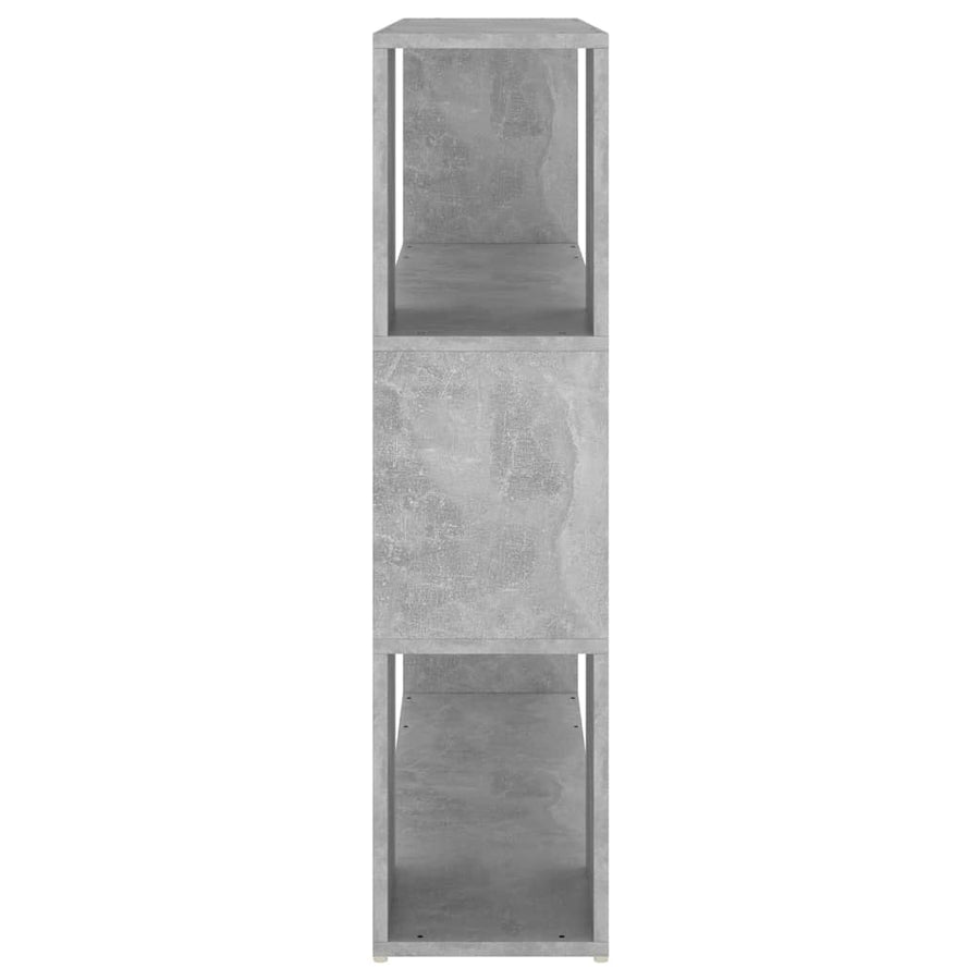 Boekenkast/kamerscherm 100x24x94 cm betongrijs