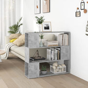 Boekenkast kamerverdeler 100x24x94 cm betongrijs