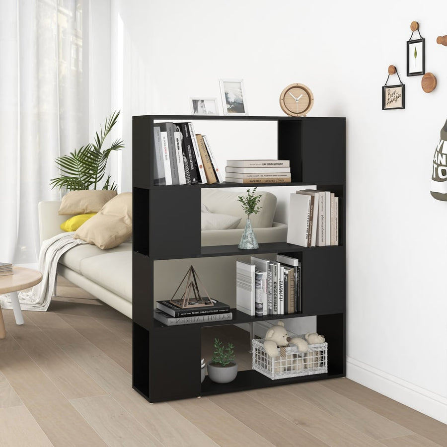 Boekenkast/Kamerscherm 00X24X24 Cm Zwart